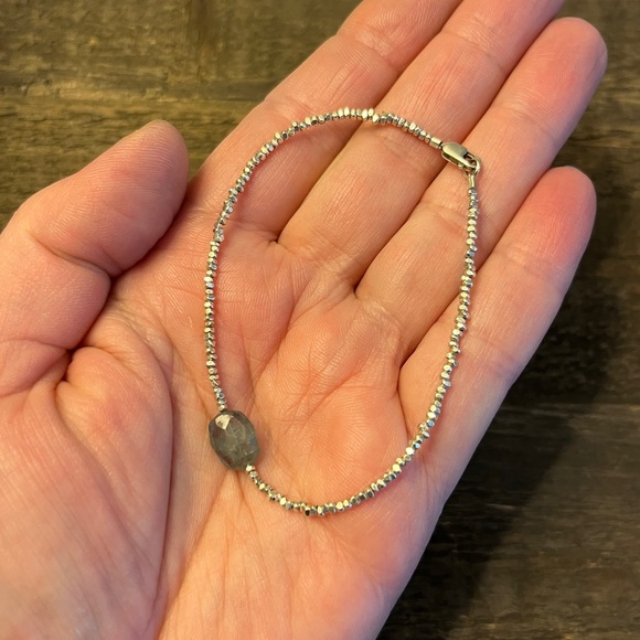 Blue Tourmaline & Sterling Bracelet - Picture 3 of 4